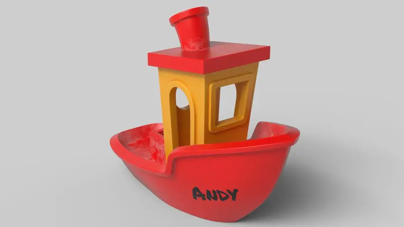 Vue de l'avant du bateau en 3D