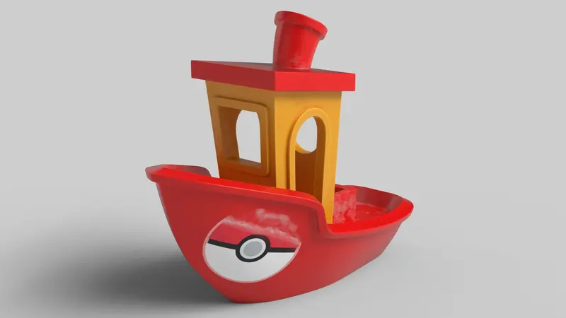 Autre vue du bateau en 3D