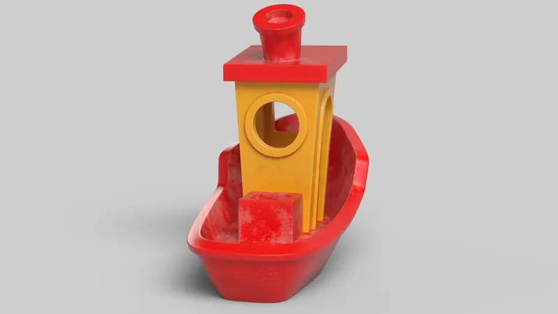 Vue arrière du bateau en 3D