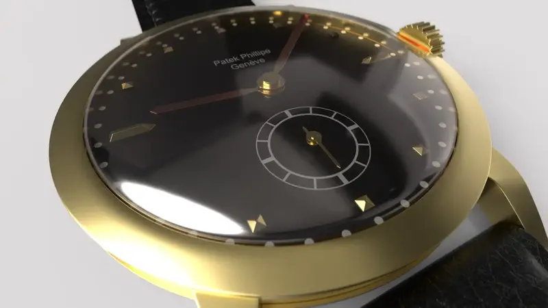 Version propre de la montre en 3D
